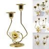 Candle Holder Iron Candlestick Candelabra Gifts Table Centerpiece Ornament Stand for Festival