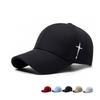 New Spring Style Sports Snapback Hat with Side - Embroidered Water Drop and Cross Patterns. It's Designed To Make the Face Look