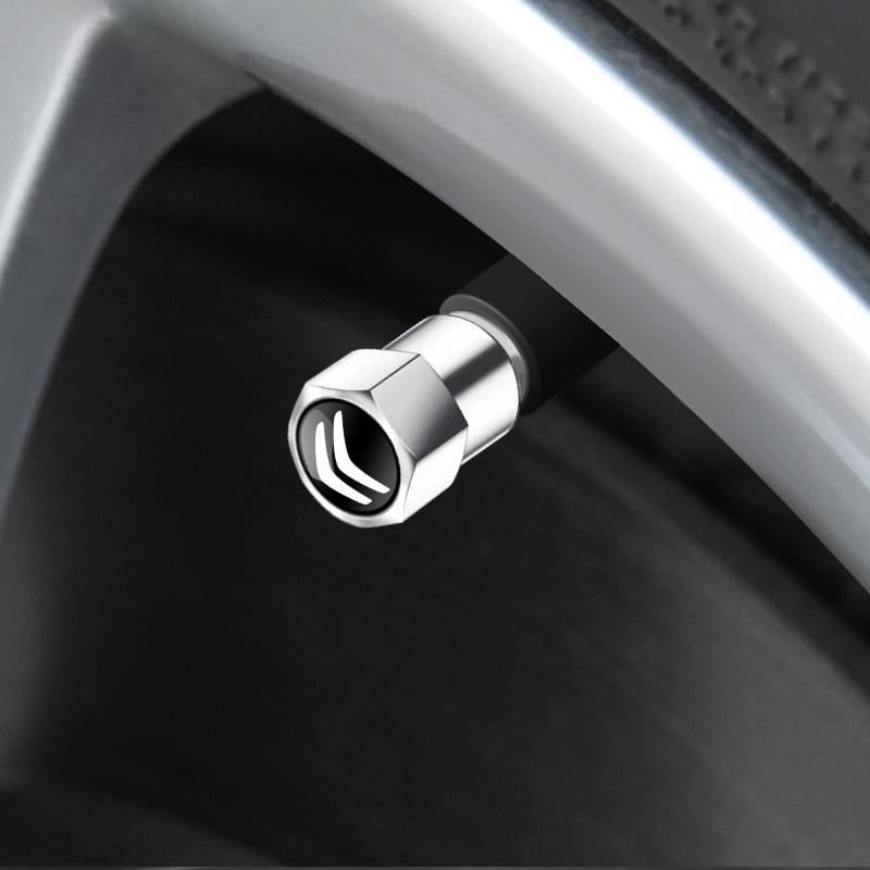 4 шт. для Citroen C4 C5 C3 C2 C1 C4L Цветные Металлический сплав Автомобильные колпачки от пыли на ниппель колеса Крышка клапана колеса Автомобильные аксессуары для стайлинга