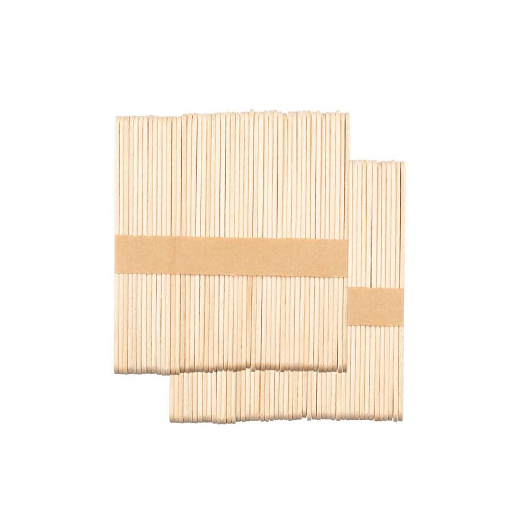 Medium Wooden Spatula 114 X 10 X 2 Mm - 100 Pieces