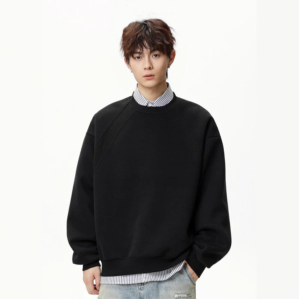 Свитер с круглым вырезом Мужской и женский Осенний Молодежный Спортивный С длинным рукавом Свободный Джемпер Топ