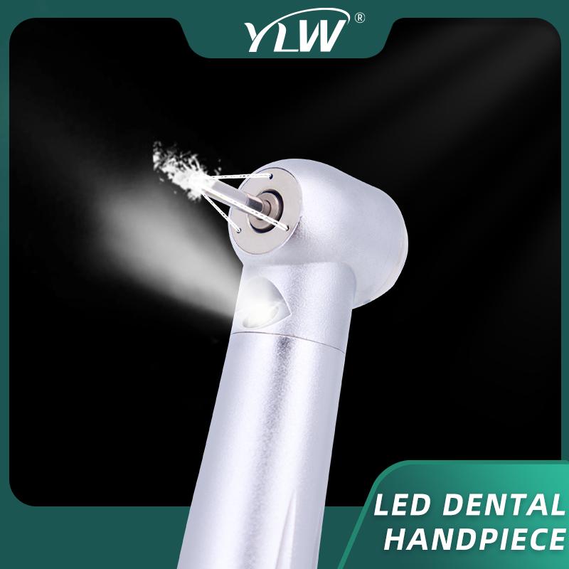 Dental LED High Speed Handpiece Air Tubrine Dentist Tips Triple Water Spray Push Button Dentistry Equipment Ceramic Bearing