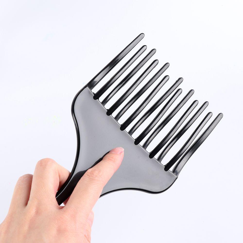 Curly Hair Anti-static Hair Fork Brush Salon Styling Tool Wide Tooth Comb Afro Hair Pick Comb