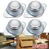 1/2/4pcs 5/8-inch Universal Rotation Ball Transfer Units CY-15A Flange Mounted Nylon Roller Ball Casters 22lbs Load Capacity