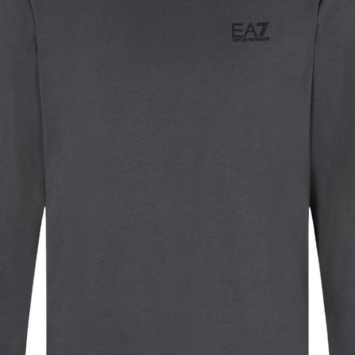 Emporio Armani EA7 Осень/Зима 25 Футболка с длинным рукавом Хлопок Основной Логотип Мужские топы 8NPT28-PJVQZ-U8117