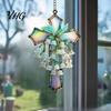 Window Hanging Sun Catcher Lily of The Valley Suncatcher, Acrylic Stained Glass Style Indoor Ornament with Metal Chain, Elegant Floral Wall Decoration