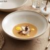 Kiln Changes Ceramic Soup Bowl Creative Rice Bowl Dessert Snack Bowl Sashimi Bowls Salad Bowls Service Bowls Hotel Tableware