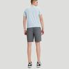 SAUCONY Solid Color Mid-Rise Straight Leg Breathable Sports Shorts Men Shorts Medium-Gray SC2239036-1