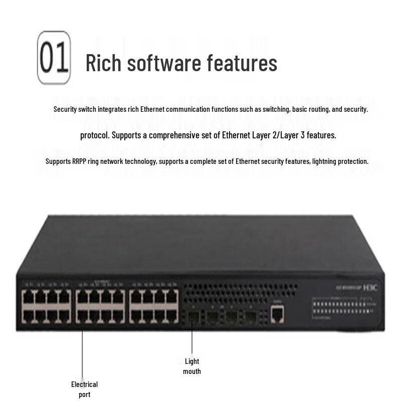 H3C MS4300V2-28P Layer 3 Managed Gigabit Ethernet Switch