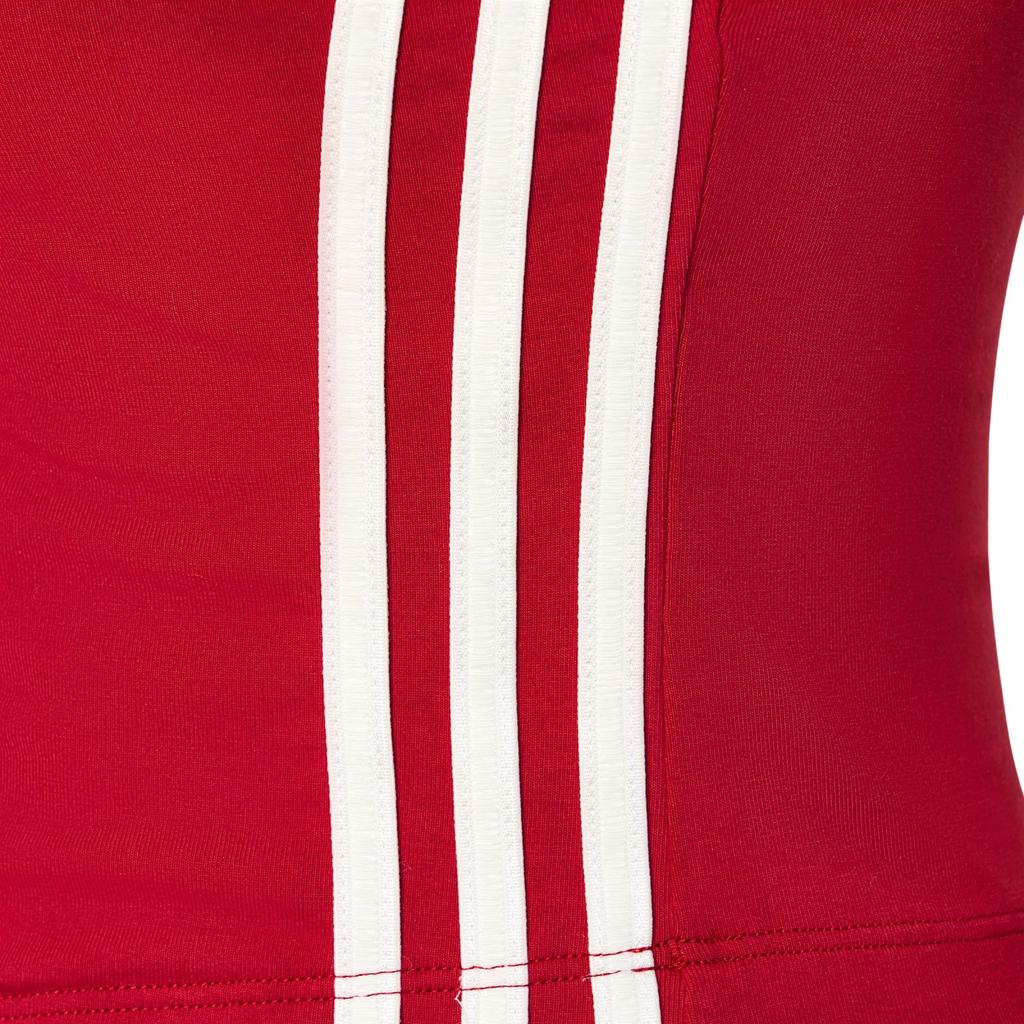 adidas Оригинальный спортивный жилет-поло с тремя полосками, короткая вязка, без рукавов, женские топы KY5695