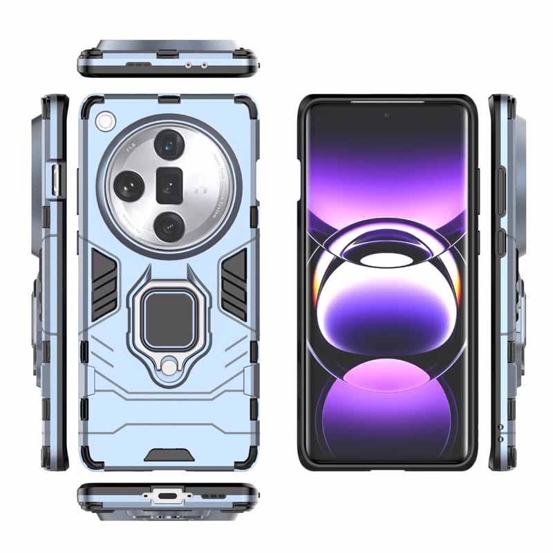 Shockproof Case For OPPO Find X7 Ultra X6 X5 Neo X3 Lite Armor Holder Back Coque for Realme 9 10 11 12 Pro Plus 4G Phone Cover