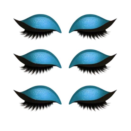 1/2/3/4/5 Lazy Stickers Eye Shadow Eyelash Pairs Reusable Eye Makeup Stickers
