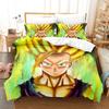 3D Digital Printing Three-Piece Set, Anime Monkey King, Quilt Cover, Pillowcase, Bed Sheet