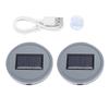 2pcs Solar LED Cup Pad Holder RGB 7 Colors Lights USB Car Bottle Bottom Mat