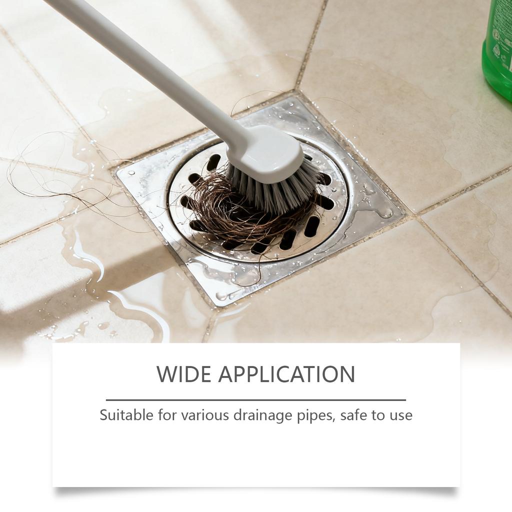 Средство для прочистки труб, Мощная пенящаяся формула для устранения засоров в кухонной раковине, ванной комнате и душевых стоках, Универсальный порошок для очистки труб для быстродействующего результата
