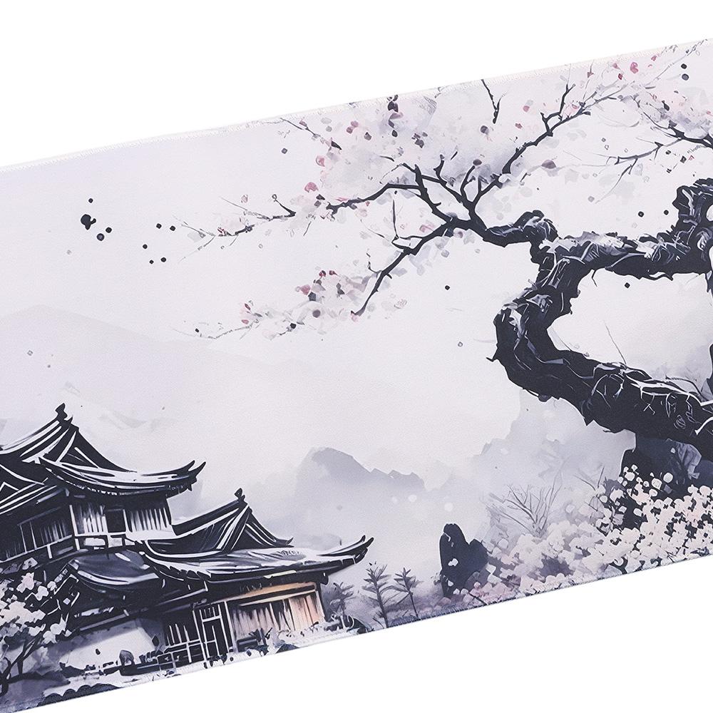 Нескользящий коврик для мыши, расширенный большой коврик для стола 31,5"x11,8", подкладка для письма, игра