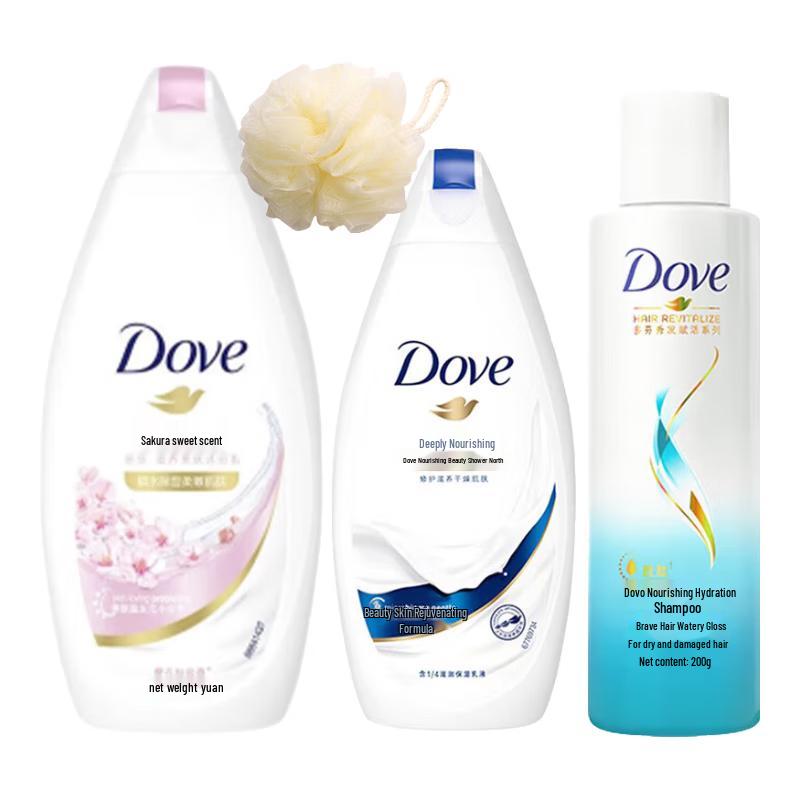 Dove Cherry Blossom Bath & Hair Care Set