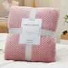 Soft Thick Pineapple Grid Fleece Blanket Plush Flannel Blanket for Bed Sofa Travel Nap Air Conditioning