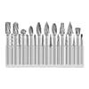 20Pcs Rotary File Burr Grinding Bit Carbide Tool Set Kit for Chamfering Engraving
