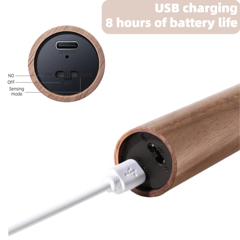 Датчик движения Ночной Светильник 3 Цвета Регулируемая Яркость USB Перезаряжаемый Коридорный Светильник Настенный Светильник Для Спальни Лестницы Прихожей Кухни