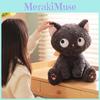 Милая плюшевая игрушка черный кот с коротким мехом в подарок девочке на день рождения