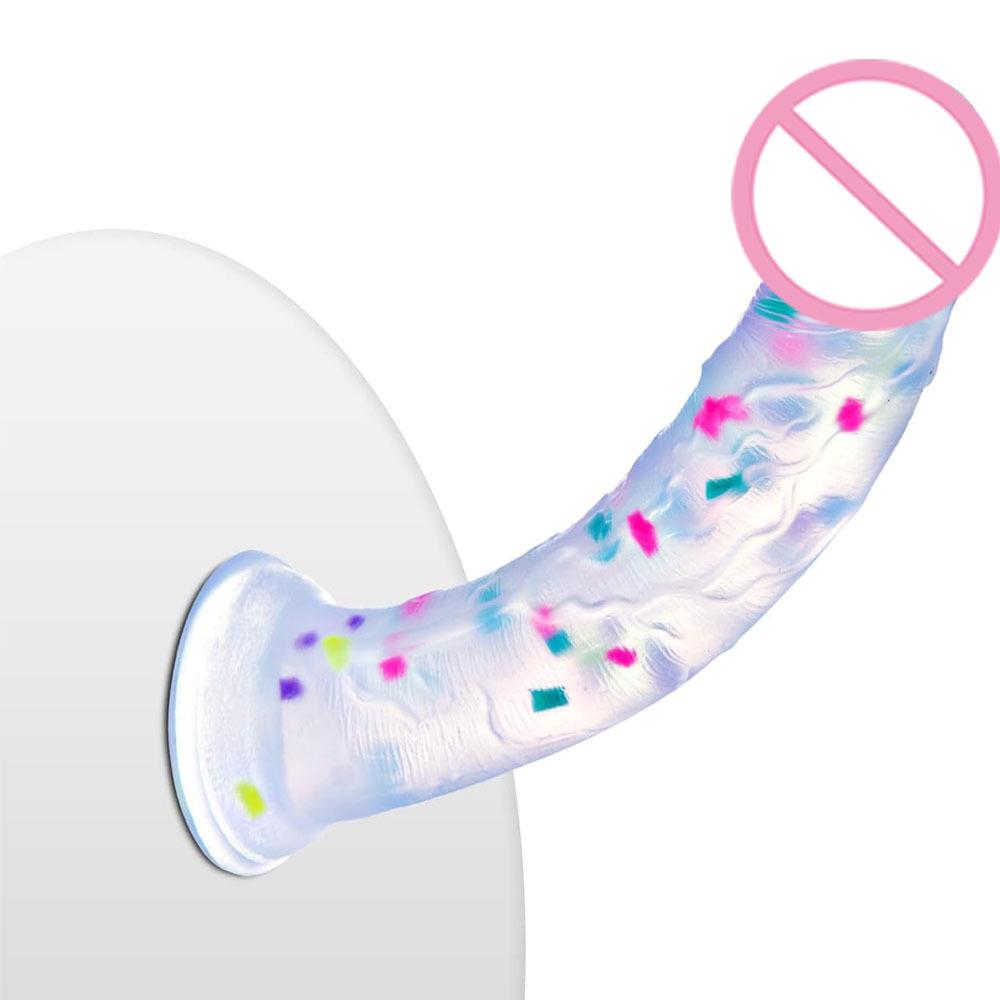 Colored Egg Free Silicone Dildo For Men And Women Anal Plug Straight Rod Fake Penis