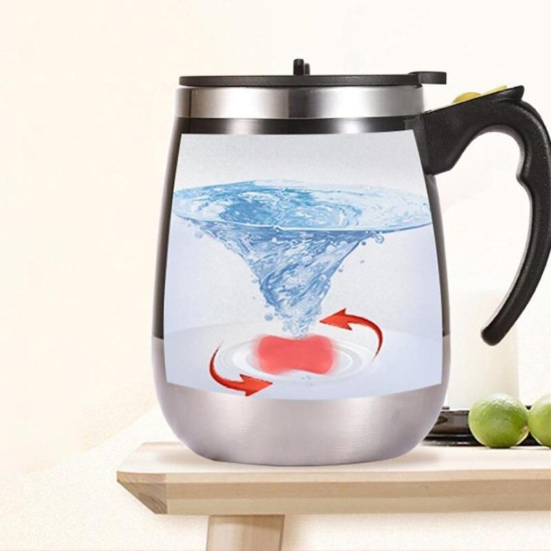 Самоперемешивающаяся кофейная кружка, чашка для молока из нержавеющей стали, электрическая автоматическая кружка для смешивания, умный миксер, кухонные аксессуары