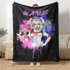 Warner (11) Personalized Name Blanket Multi-purpose Customizable Blanket Comfortable Perfect for Bed Office Seaside Office Chair
