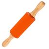 Multicolor Silicone Rolling Pin Wooden Handle Flour Roller New Pastry Dough Roller  Baking Tool