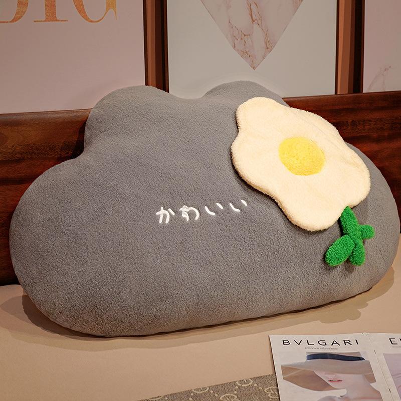 Queen Flower Bed Pillow Girl Sleeping Bedside Cushion Home Sofa Pillow Girl Soothing Doll