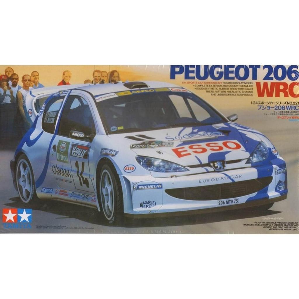 Tamiya Спортивная автомобильная серия Peugeot 206 WRC 1/24