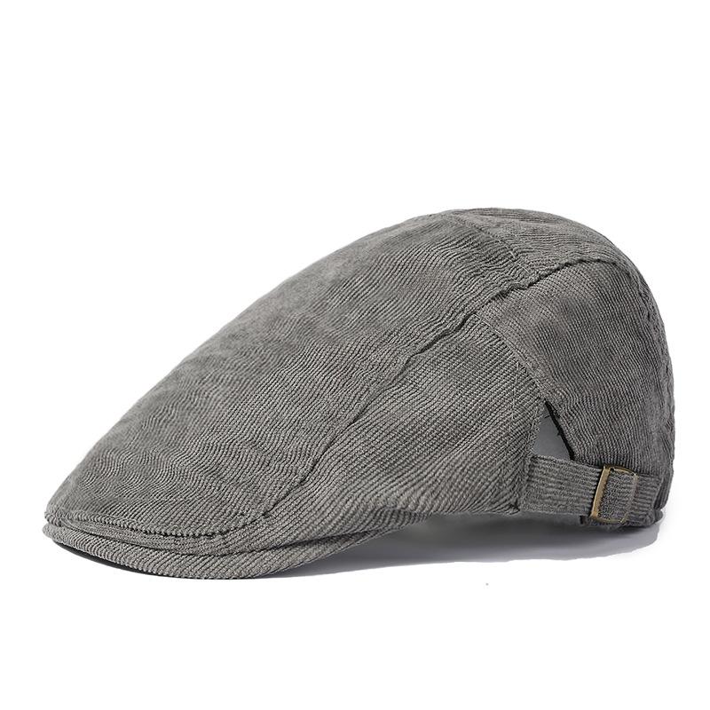 Вельветовая кепка, мужская однотонная фуражка в стиле ретро, ​​зимние кепки газетчика для мужчин, толстая кепка, кепка старика, шляпы художников