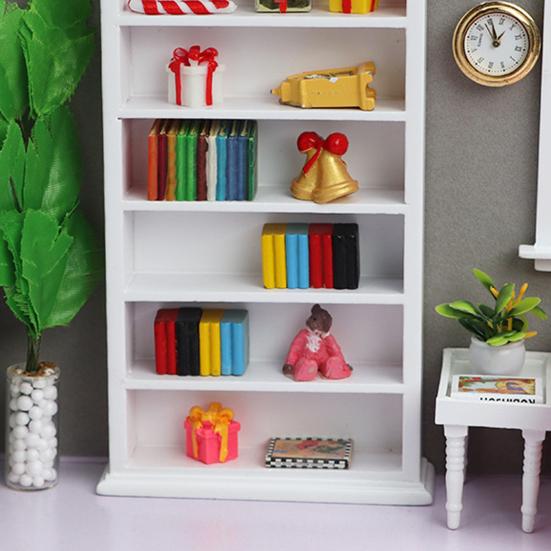 4 шт. 1:12 кукольных записных книжек, мини-компактная реалистичная бумажная миниатюрная маленькая модель ноутбука, макет сцены