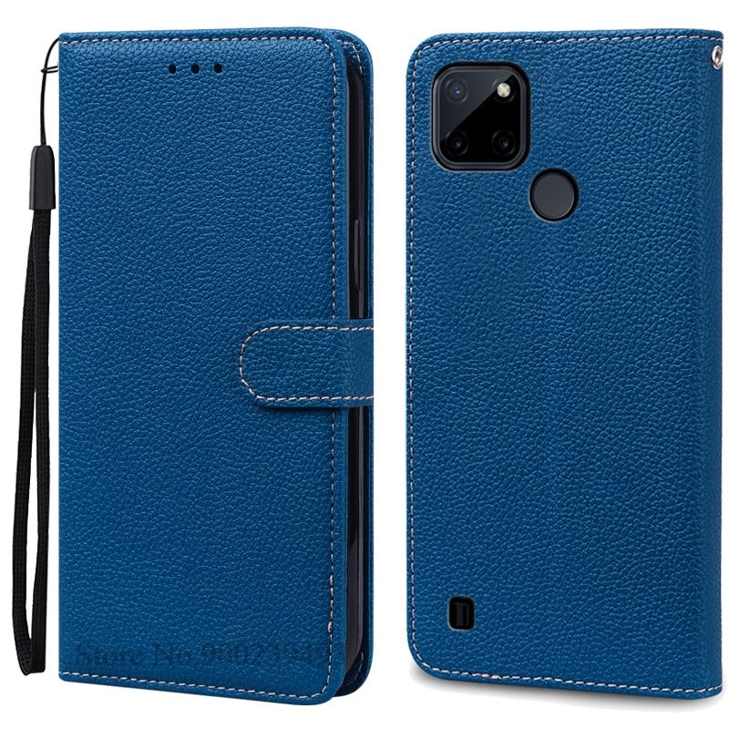 Чехол C21y/C21y для Realme C21Y, кожаный чехол-кошелек, откидная крышка для Realme C25Y, силиконовый чехол-книжка, чехол-кошелек, Fundas