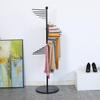 Scarf Display Rack Spiral Scarf Holder with 30 Hanger Rods Iron Ornament Freestanding for Home Suit Pants Belts Ties Towel
