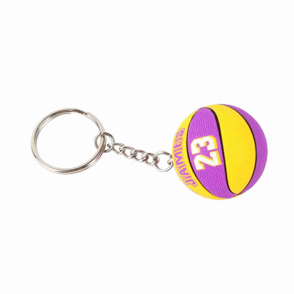 Баскетбольный брелок легкий портативный премиум металл изысканный дизайн яркие цвета брелок