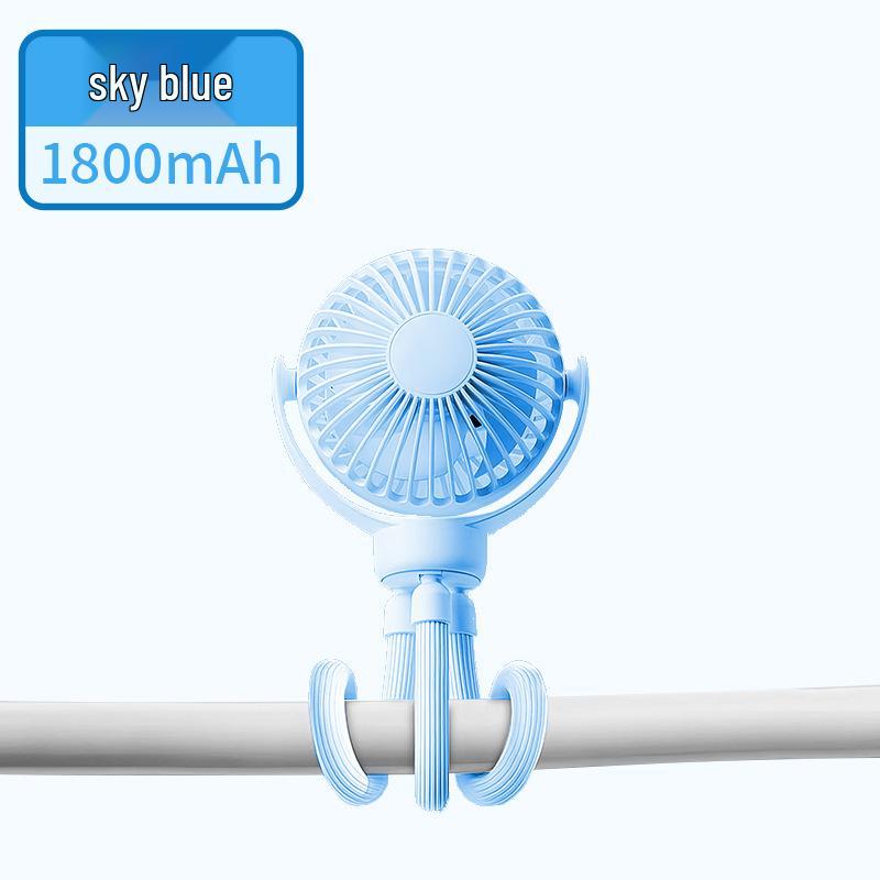 Rechargeable Octopus Baby Stroller Fan - Portable, Silent, and Versatile Companion for Dorms and Desktops