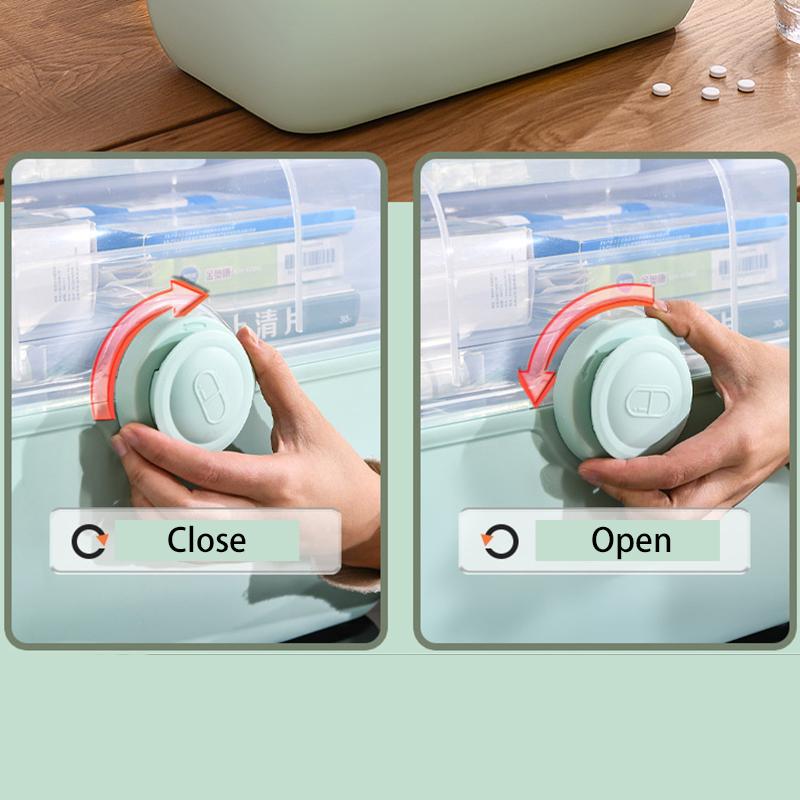 Organizer Large Medicine Family Capacity Box Portable First Aid Kit Medicine Storage Boxes Organizers Plastic Organizing Home