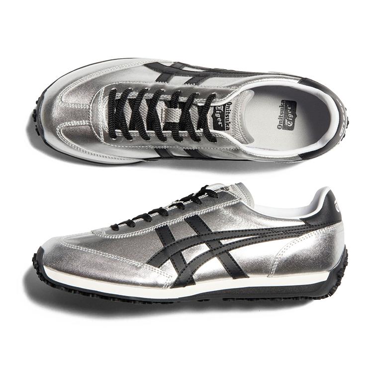 ONITSUKA TIGER Edr 78 Устойчивые к истиранию Низкие Повседневные Кроссовки Унисекс Серебристо-Черные 1183C530-020