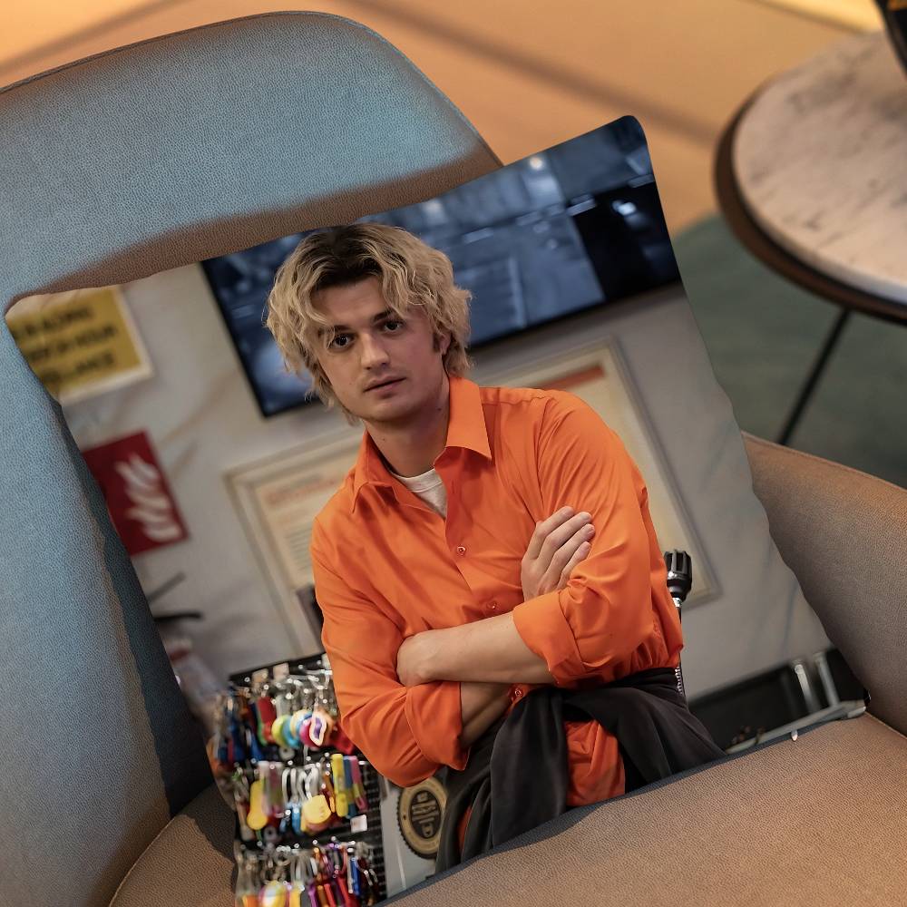 J-Joe Keery Movie Cold Storage Pillow Case Pillow Case Living Room Sofa Cushion Cover Suitable For Home Bedroom Room Decoration