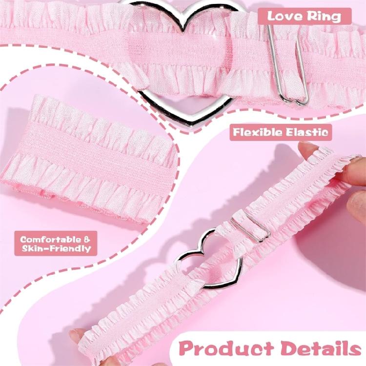 Уникальный пояс из кружева в форме сердца, драпированные украшения для ног, идеально подходящие для Хэллоуина и сценических шоу, музыкальных фестивалей, реквизит для фото