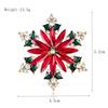 Fashionable Christmas Brooch Christmas Tree Shoes Christmas Wreath Snowflake Bells Pin For Women