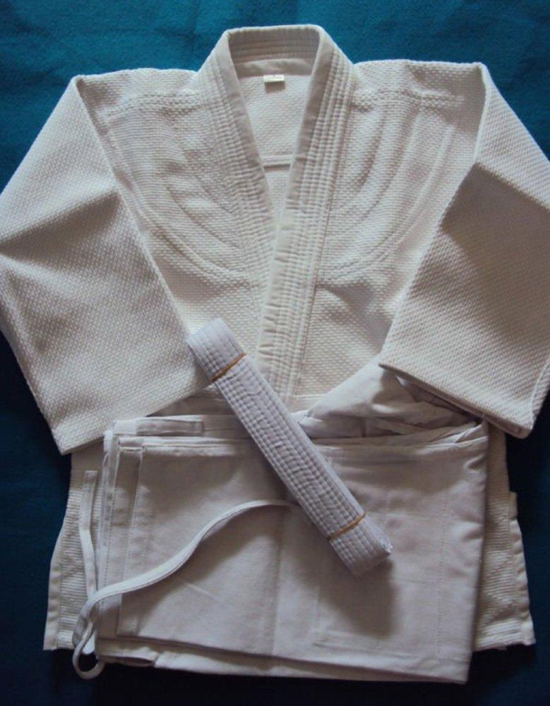 YIN SHENG 3 Piece Judo Judo Gi Top and Bottom Belt For Regular Unisex Thickened Set, + Set, Classes, (110~190cm), 100% Cotton, (155cm)