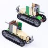 Солдаты Французской Армии WW2 Оружие Строительные Блоки WW1 Основной Боевой Танк Renault FT-17 Конструктор Игрушки Подарки для Детей Пазл DIY