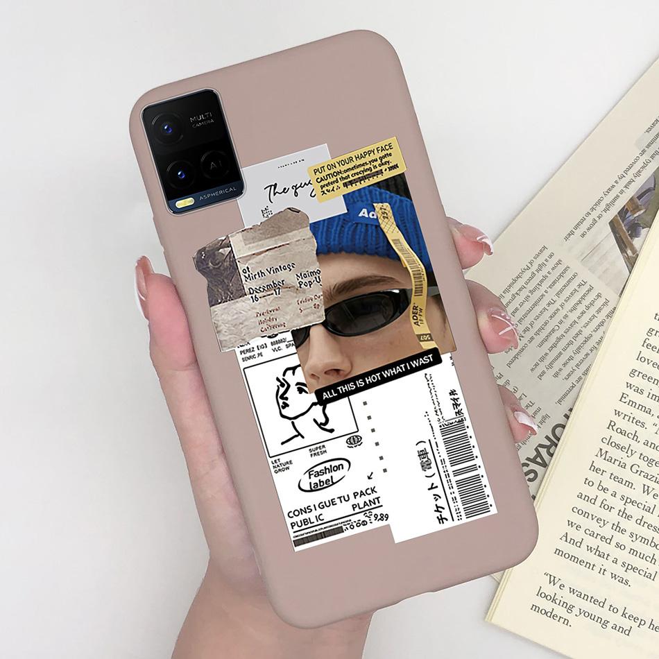 For Vivo Y33 Y33S Y21 Y21S Case Luxurious Silicone Soft TPU Matte Phone Back Cover For Vivo Y 33 Y33 S Y 21 S 21S Fundas Bumper