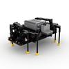 Creative Wild Animals Spider Building Blocks With Motor Blocks Assembly Black Spider Model Kit Horror Halloween Toys For Kids
