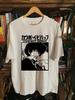 Винтажная белая футболка с коротким рукавом в стиле аниме Cowboy bebop KV29440 Унисекс