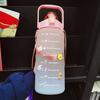 2 Liters Water Bottle Motivational Drinking Bottle Sports Water Bottle With Time Marker Stickers Portable Reusable Plastic Cups