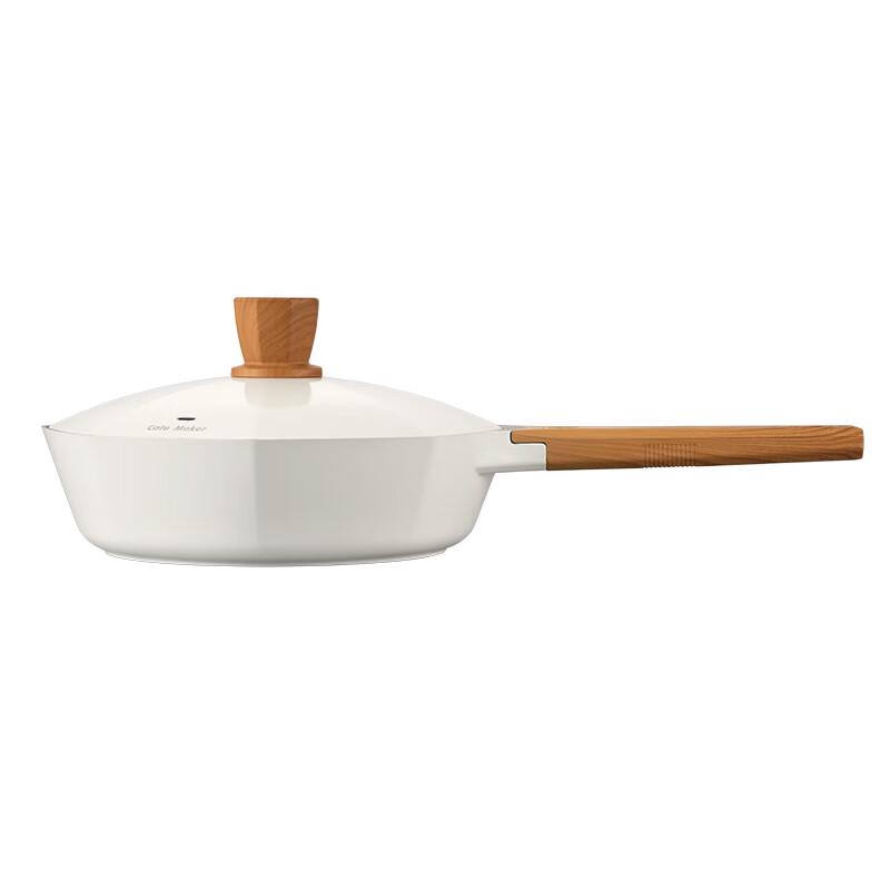 CateMaker Wood-Stone Octagonal Non-stick Frying Pan