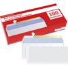 #10 Envelopes Letter Size Self Seal | 100 Business Mailing Security Peel and Sealing Envelope | 100% Tinted | no 10 White Windowless Legal Regular